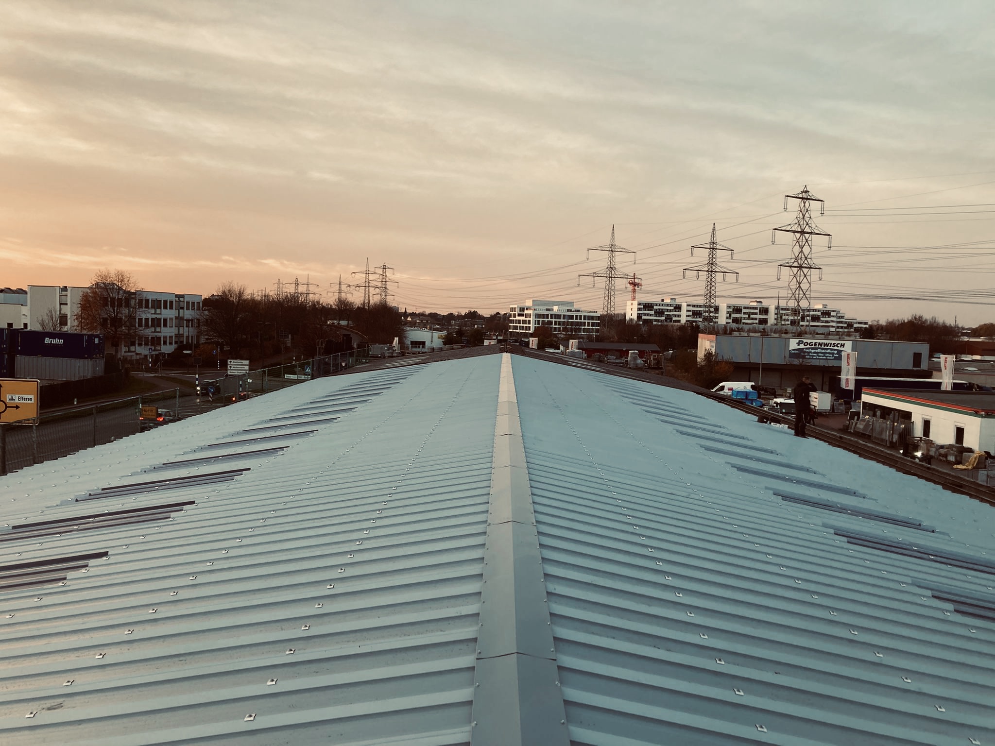 Lagerhausdach – vor der Sanierung